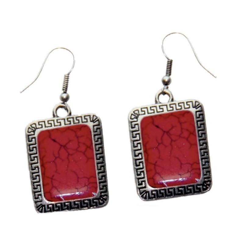 Kostibas 3014-104E, Πέτρα, Μεταλλικό, Κόκκινο 