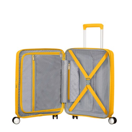 American Tourister 88472-1371, Soundbox Bass Yellow, Μικρή/Καμπίνας, Κίτρινο