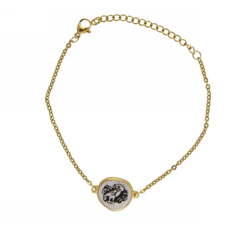 Kostibas 1513-808XC, Ατσάλι, Μοτίφ, Χρυσό 