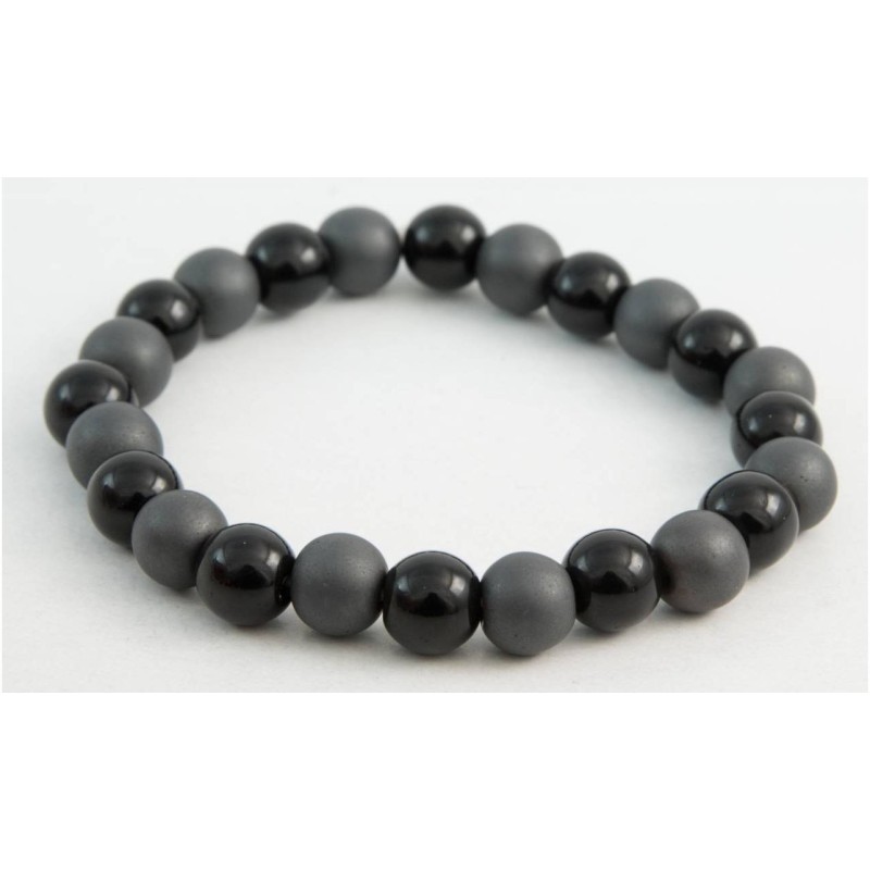 Kostibas 1550-870GM, Βραχιόλι Αντρικό, Αχάτης, ΤΕ, Γκρι 