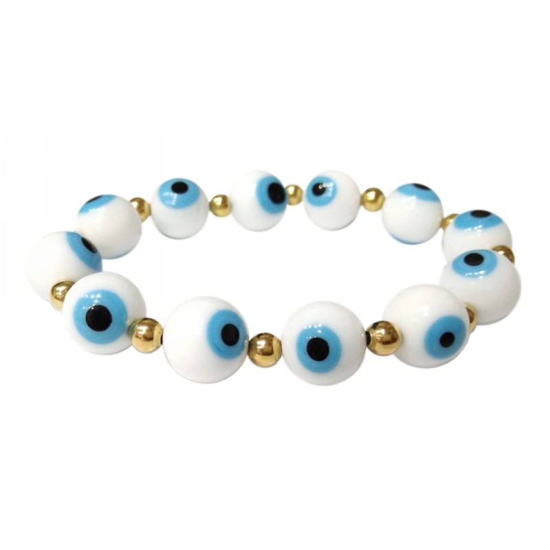 Kostibas 1529-210X, Χάντρες, Ξύλο, Ματάκια, Χρυσό 