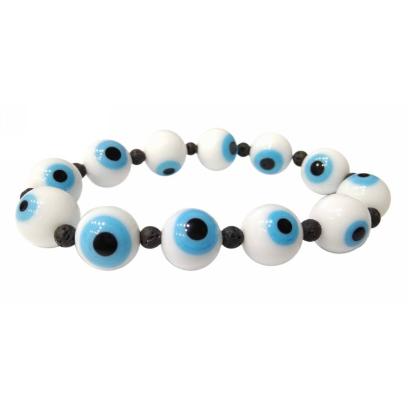 Kostibas 1529-210M, Χάντρες, Ξύλο, Ματάκια, Μαύρο 