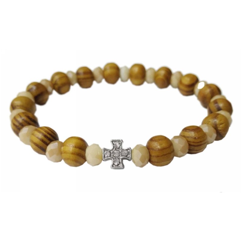 Kostibas 1559-713KE, Χάντρες, Ξύλο, Εκκλησιαστικό, Εκρού 