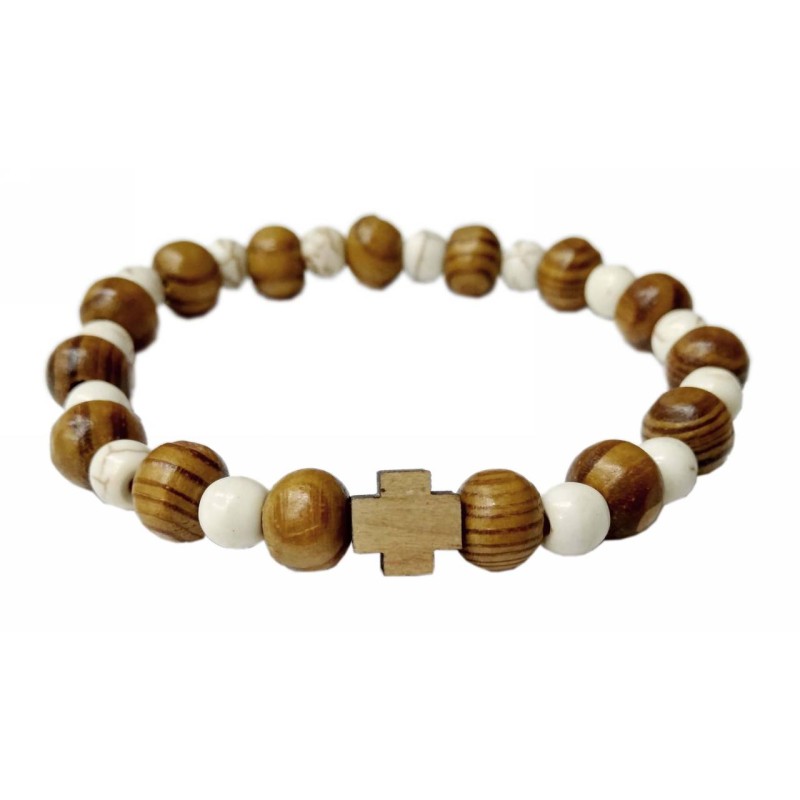 Kostibas 1559-711KL, Χάντρες, Ξύλο, Εκκλησιαστικό, ΤΕ, Λευκό 