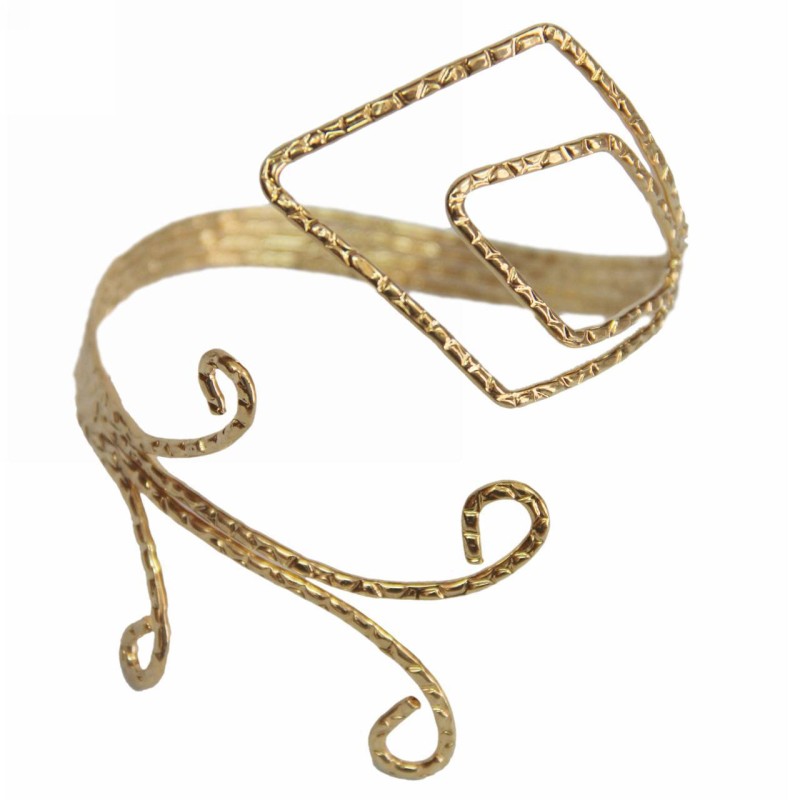 Kostibas 1612-504X, Βραχιόλι Μπράτσου, Μεταλλικό, Αρχαιοελληνικό, Χρυσό 