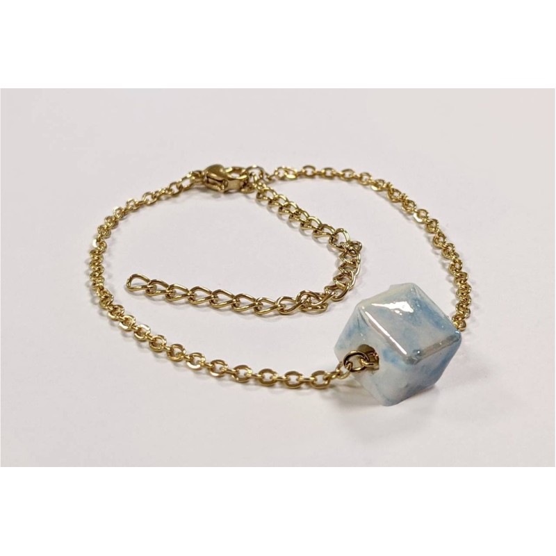 Kostibas 2013-866XO, Ατσάλι, Μοτίφ, Κεραμικό, Λευκό-Γαλάζιο 