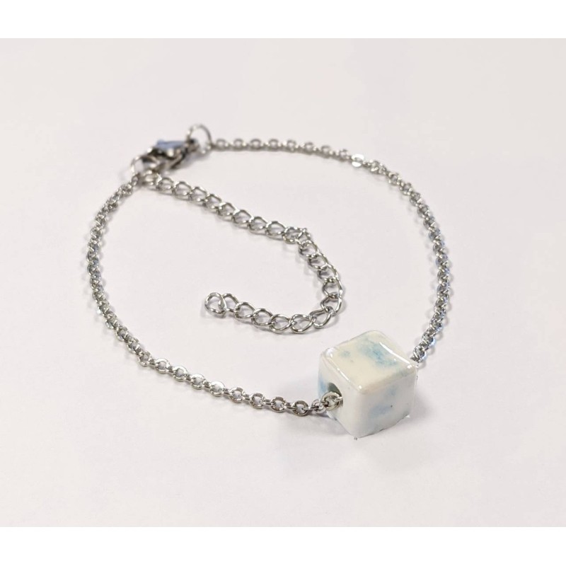 Kostibas 2013-866AO, Ατσάλι, Μοτίφ, Κεραμικό, Λευκό-Γαλάζιο 