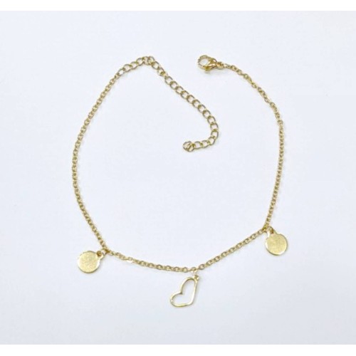 Kostibas 2013-804X, Βραχιόλι Ποδιού, Ατσάλι, ΤΕ, Χρυσό 