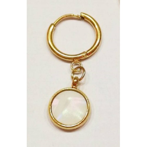 Kostibas 3113-713XL, Σκουλαρίκια, Κρίκοι, Ατσάλι, Χρυσό/Λευκό 