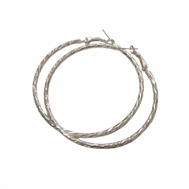 Kostibas 3112-636A, Μεταλλικό, Κρίκοι, Ασημί 