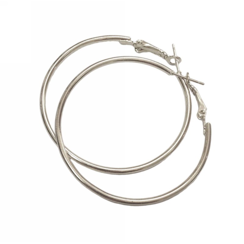 Kostibas 3112-6060A, Μεταλλικό, Κρίκοι, Ασημί 