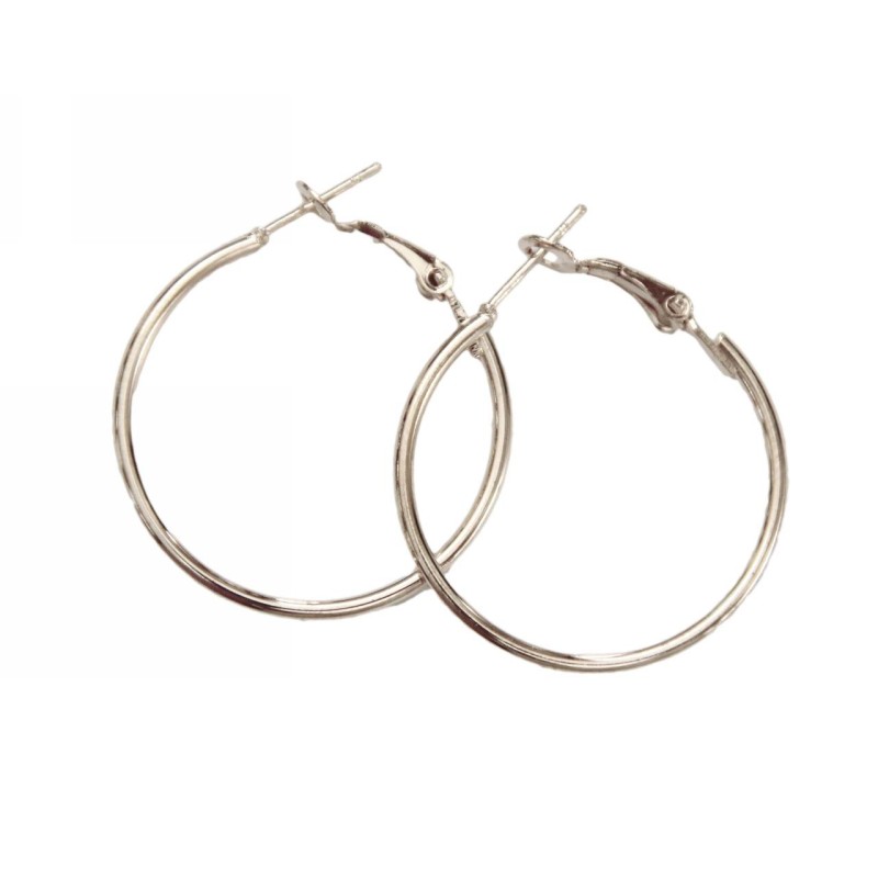 Kostibas 3112-6030A, Μεταλλικό, Κρίκοι, Ασημί