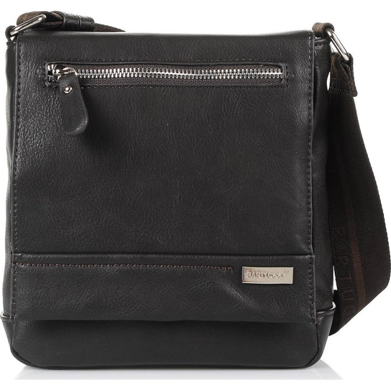 Bartuggi 118-201721L, Τσαντάκι Χιαστί, Δερματίνη, Μαύρο