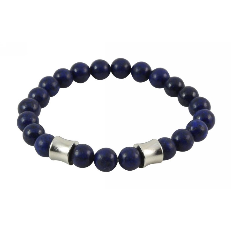 Kostibas 1550-810B, Βραχιόλι Αντρικό, Πέτρα, Ατσάλι, ΤΕ, Μπλε 