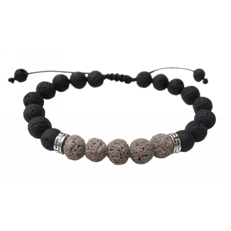 Kostibas 1550-090AK, Βραχιόλι Αντρικό, Πέτρα, ΤΕ, Καφέ 