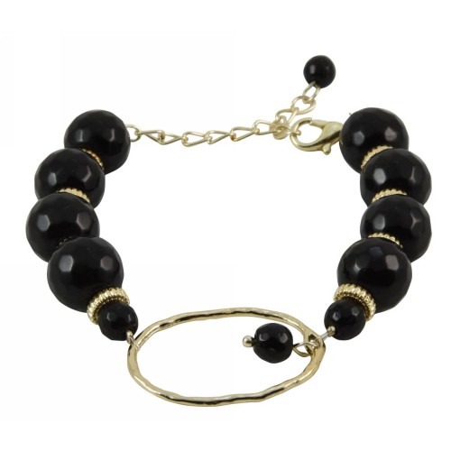 Kostibas 1525-813XM, Ημιπολύτιμο, Μεταλλικό, Μαύρο 