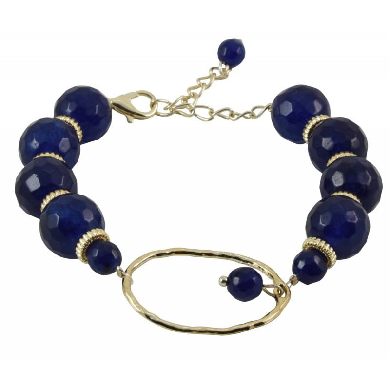 Kostibas 1525-813XB, Ημιπολύτιμο, Μεταλλικό, Μπλε 