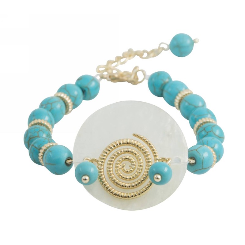 Kostibas 1515-871XD, Πέτρα, Κοχύλι, Τιρκουάζ 