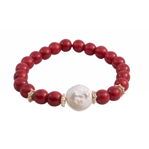 Kostibas 1515-855E, Πέτρα, Κοχύλι, Κόκκινο 