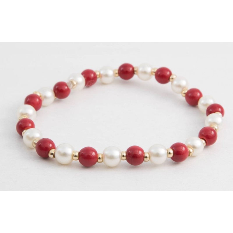 Kostibas 1514-878EL, Πέτρα, Πέρλα, Κόκκινο