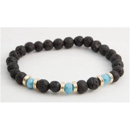 Kostibas 1514-871AT, Πέτρα, Κρύσταλλο, Τιρκουάζ