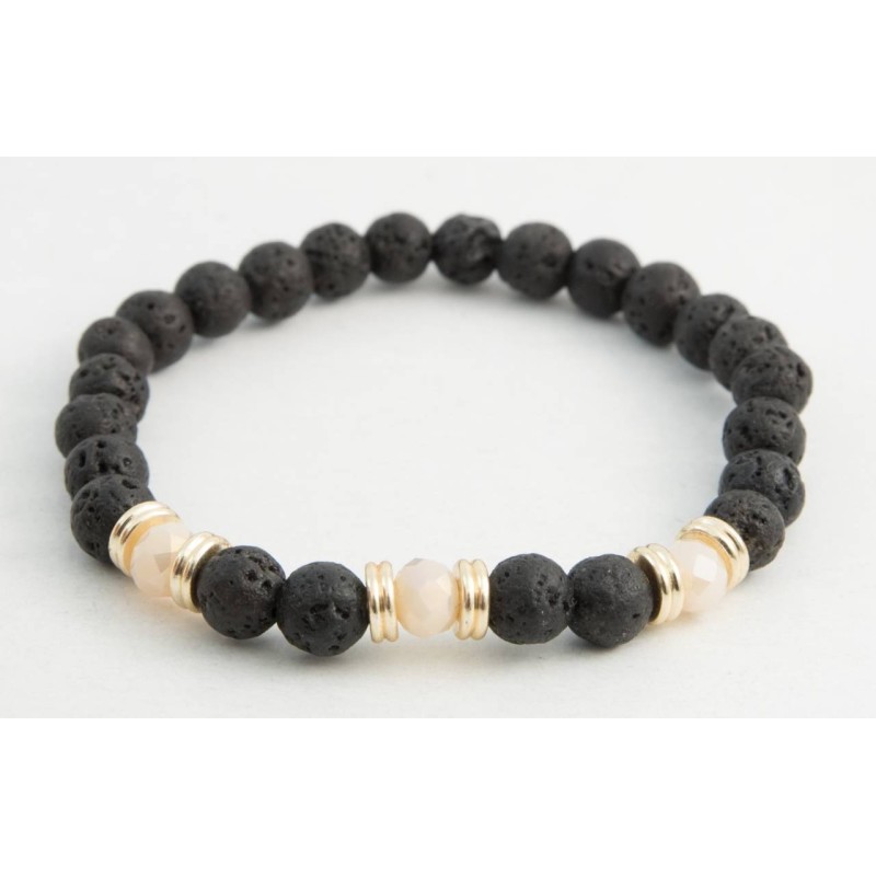 Kostibas 1514-871AE, Πέτρα, Κρύσταλλο, Εκρού 