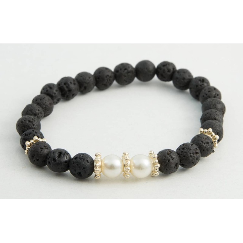 Kostibas 1514-870XA, Πέτρα, Πέρλα, Γυαλί, Λευκό 