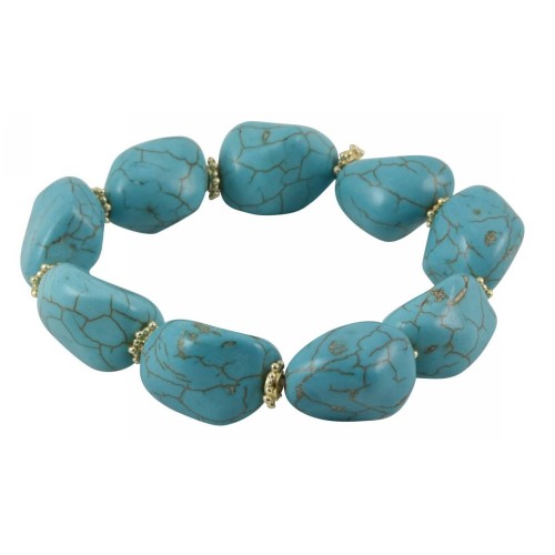 Kostibas 1514-810XD, Βραχιόλι, Πέτρα, ΤΕ, Τιρκουάζ 