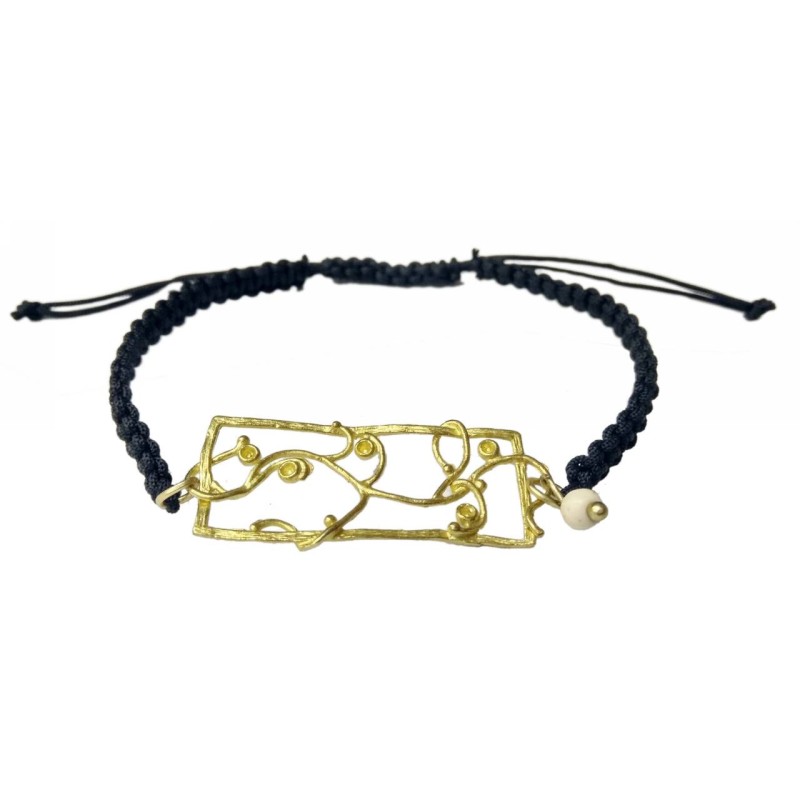 Kostibas 1514-726XL, Πέτρα, Μεταλλικό, Σχοινί, Μαύρο