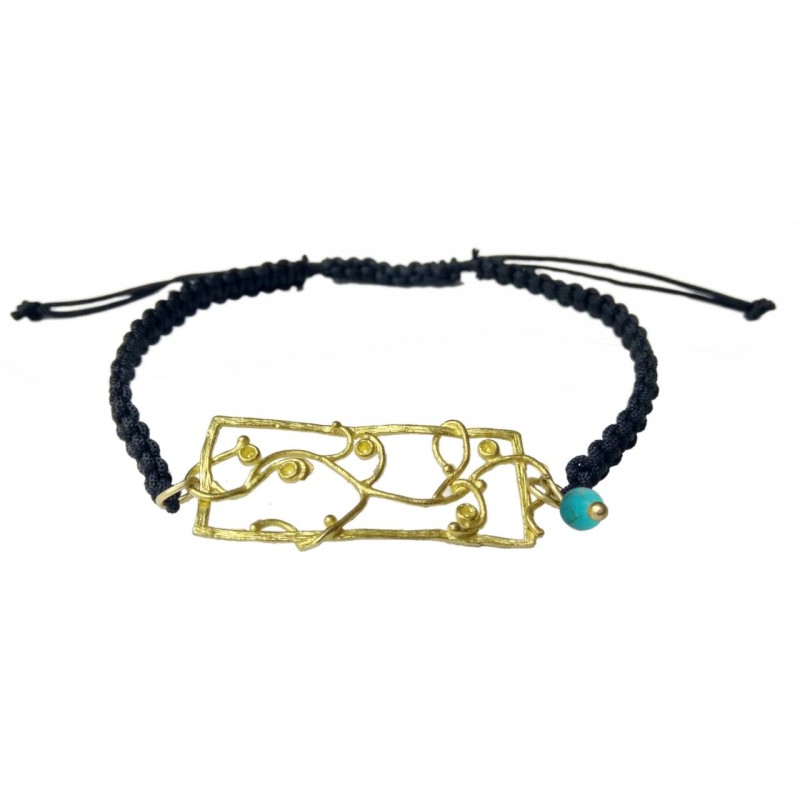 Kostibas 1514-726XD, Πέτρα, Μεταλλικό, Σχοινί, Μαύρο