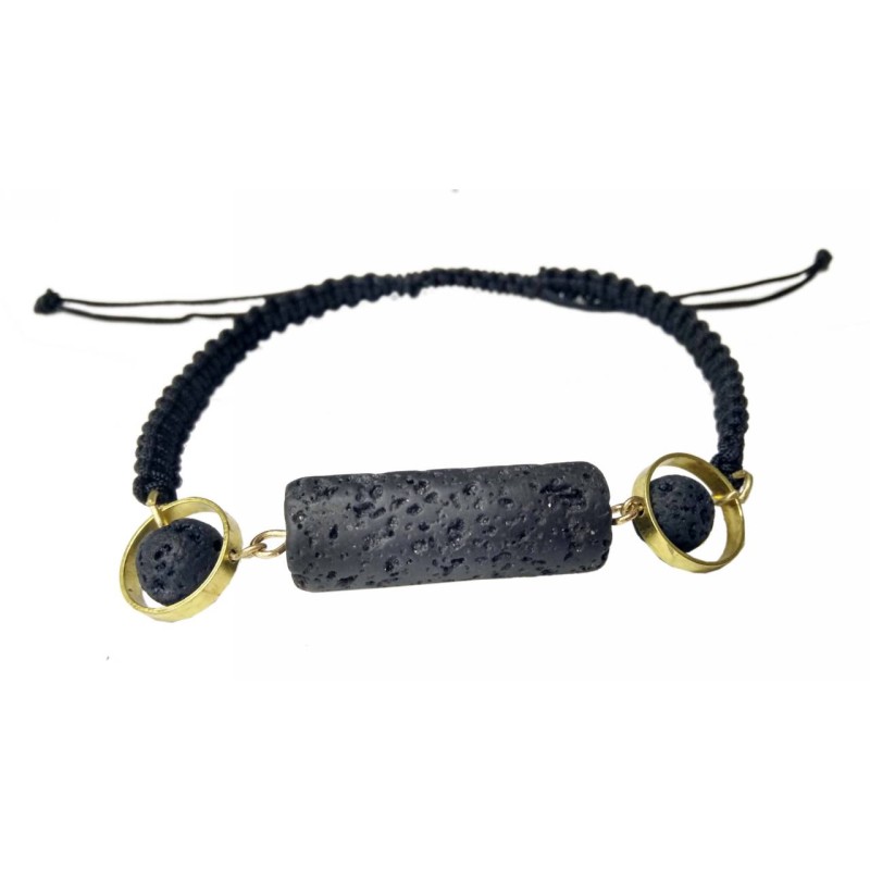 Kostibas 1514-724XA, Πέτρα, Μεταλλικό, Σχοινί, Μαύρο