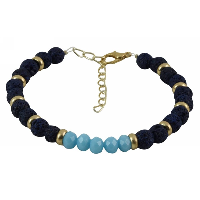 Kostibas 1514-719B, Πέτρα, Κρύσταλλο, Μπλε 