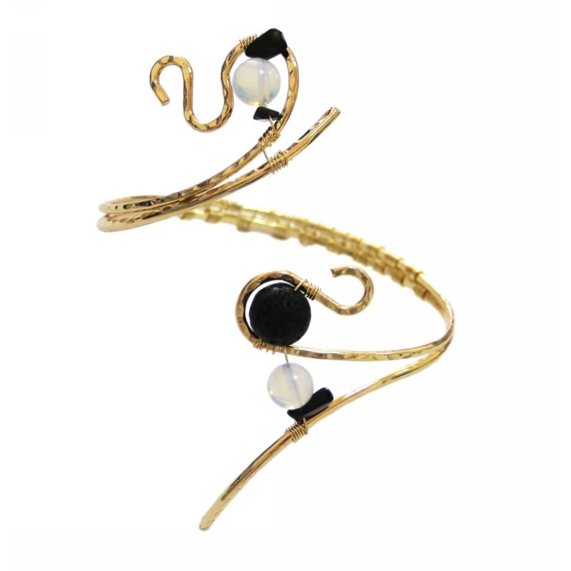 Kostibas 1514-704XA, Μεταλλικό, Πέτρα, Χρυσό 