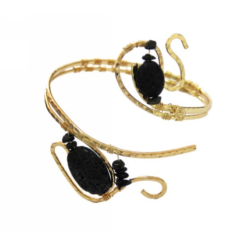 Kostibas 1514-703XA, Πέτρα, Μεταλλικό, Χρυσό 