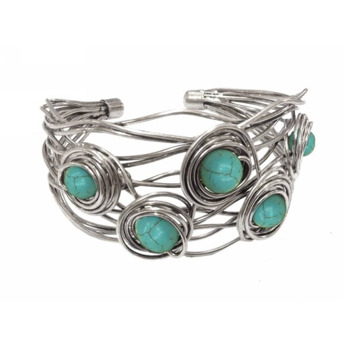 Kostibas 1514-601D, Μεταλλικό, Πέτρα, Τιρκουάζ 