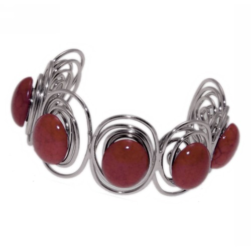 Kostibas 1514-352E, Μεταλλικό, Πέτρα, Κόκκινο