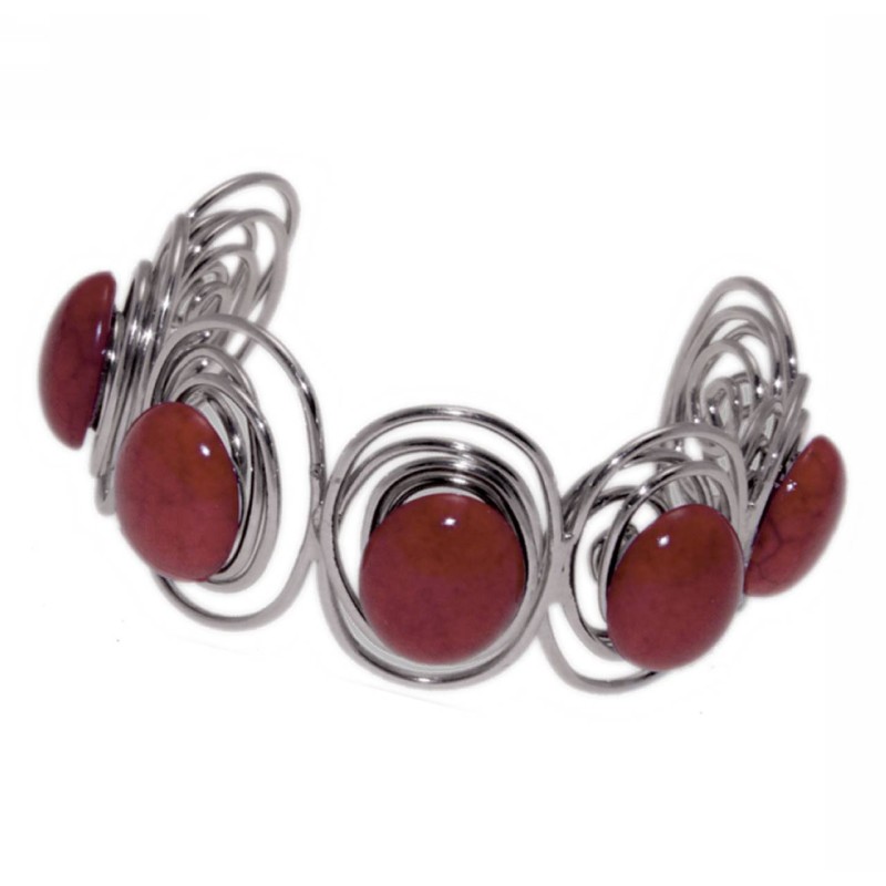 Kostibas 1514-352E, Μεταλλικό, Πέτρα, Κόκκινο