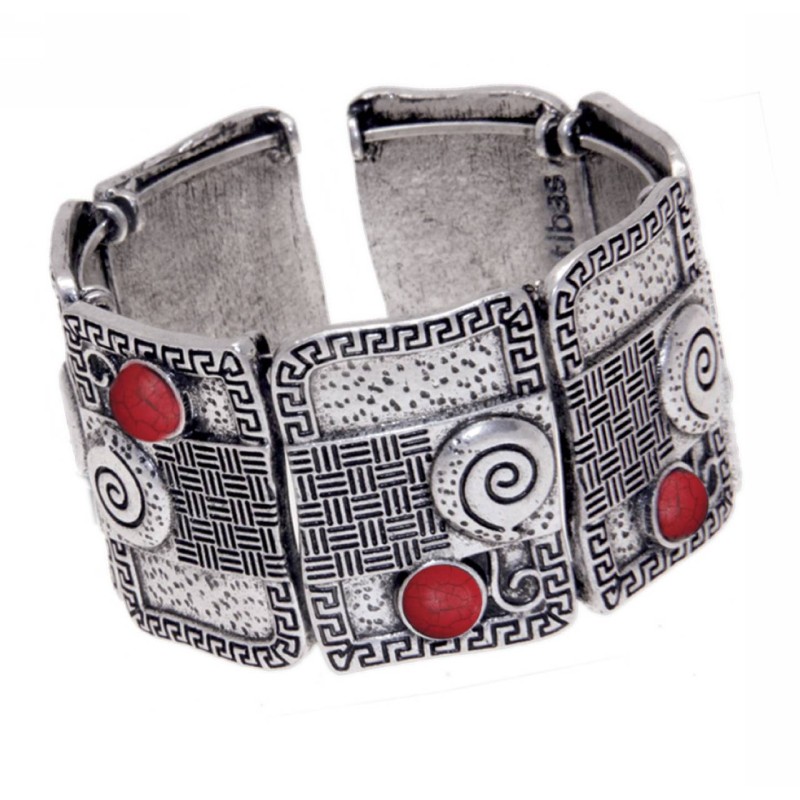 Kostibas 1510-237E, Μεταλλικό, Πέτρα, ΤΕ, Ασημί 