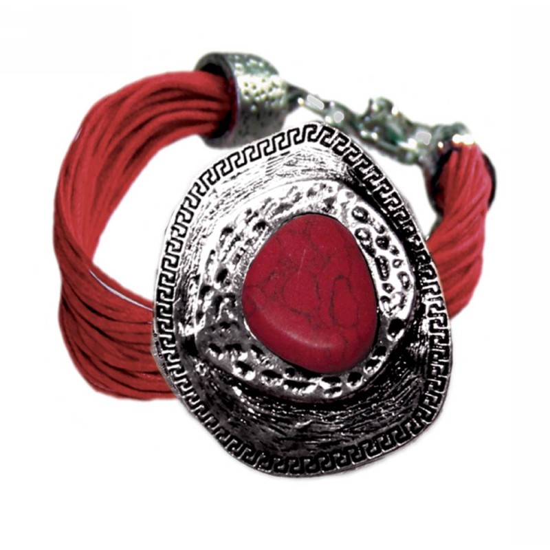 Kostibas 1514-151EU, Σχοινί, Πέτρα, Μεταλλικό, Κόκκινο 