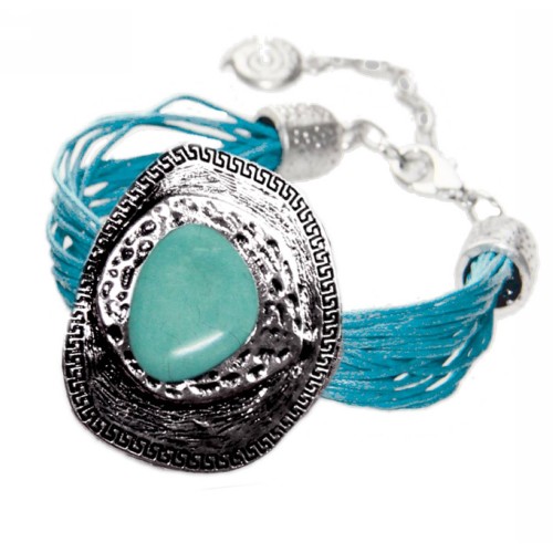 Kostibas 1514-151DT, Σχοινί, Πέτρα, Μεταλλικό, Τιρκουάζ 