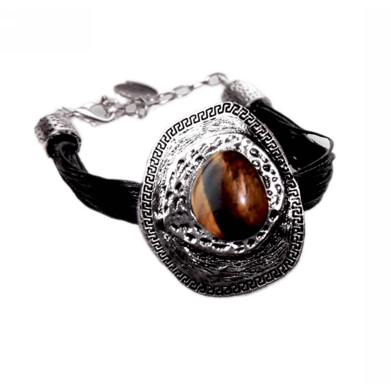 Kostibas 1514-151BM, Σχοινί, Πέτρα, Μεταλλικό, Καφέ