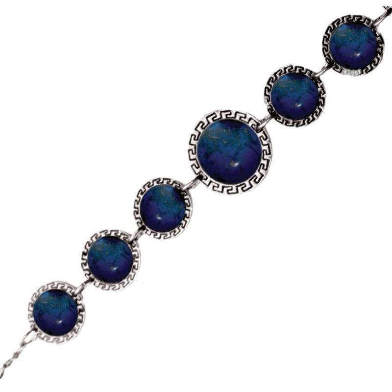 Kostibas 1514-108C, Μεταλλικό, Πέτρα, Μπλε