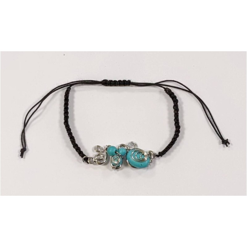 Kostibas 1514-036D, Μεταλλικό, Πέτρα, Τιρκουάζ 