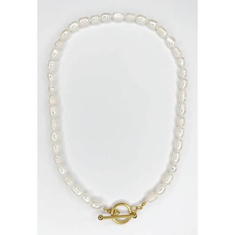 Kostibas 1013-922XF, Κολιέ, Ατσάλι, TE, Λευκό 