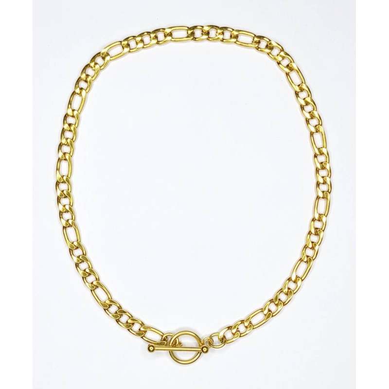 Kostibas 1013-916X2, ΤΕ, Ατσάλι, Αλυσίδα, Χρυσό 