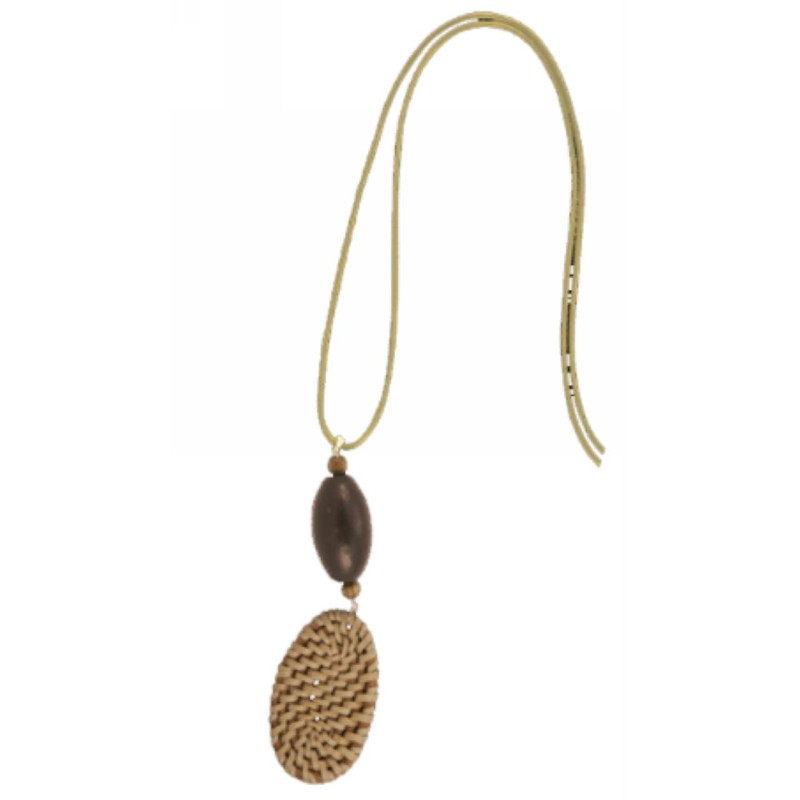 Kostibas 1018-805KK, Ψάθινο, Ξύλο, Καφέ 