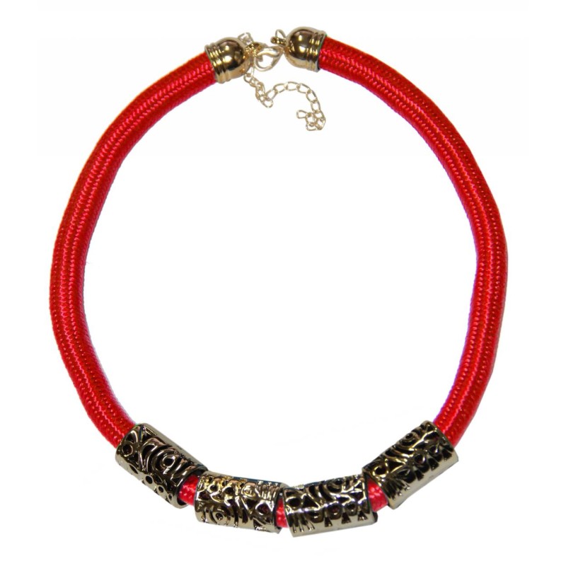 Kostibas 1039-608U,Κολιέ, Σχοινί, Ορειβατικό, ΤΕ, Κόκκινο 