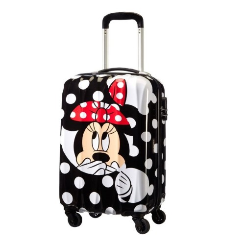 American Tourister 106497-4523 Disney Minnie Dots, Σκληρή, Μικρή/Καμπίνας 55cm, ATAN, Λευκό