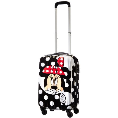 American Tourister 106497-4523 Disney Minnie Dots, Σκληρή, Μικρή/Καμπίνας 55cm, ATAN, Λευκό