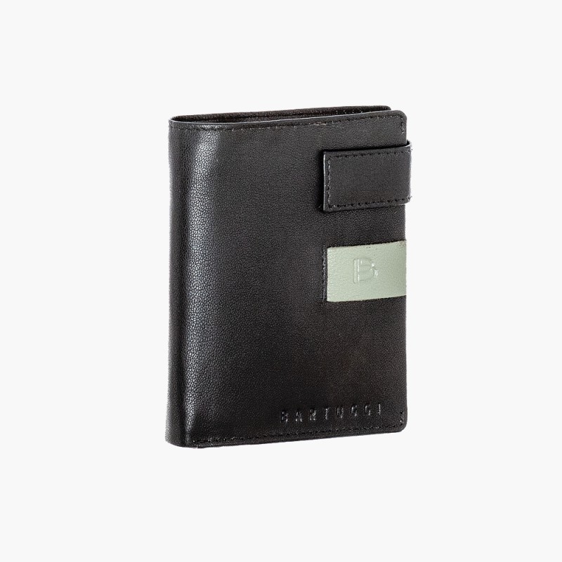 Bartuggi 521-140, Πορτοφόλι, Δερμάτινο, Μαύρο